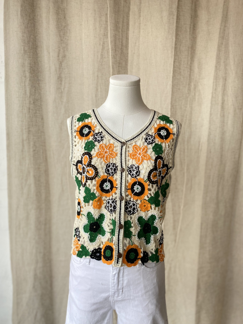 Großhändler Rosa Fashion Crochet - Häkeloberteil