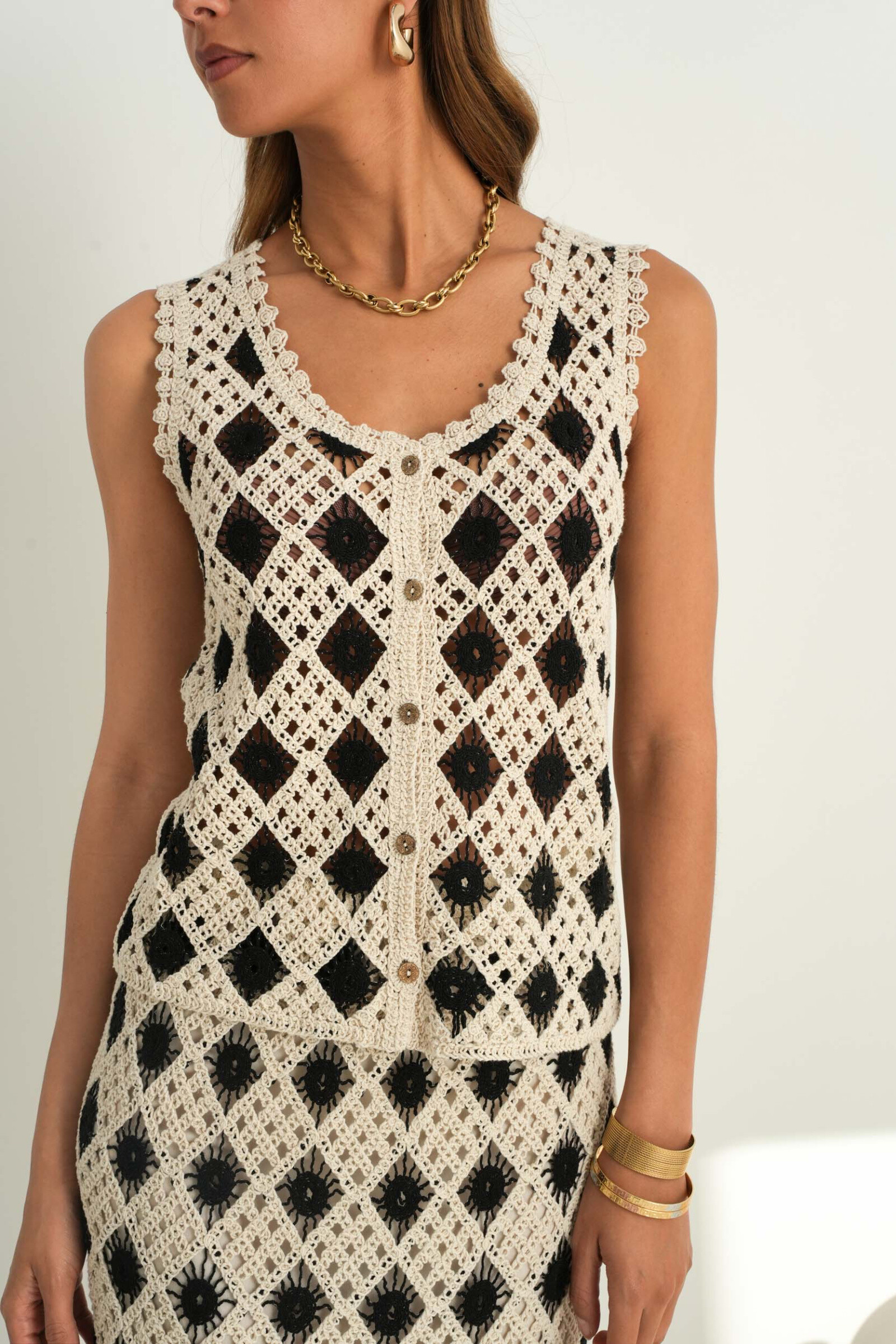 Grossiste Rosa Fashion Crochet - Top crochet coloré