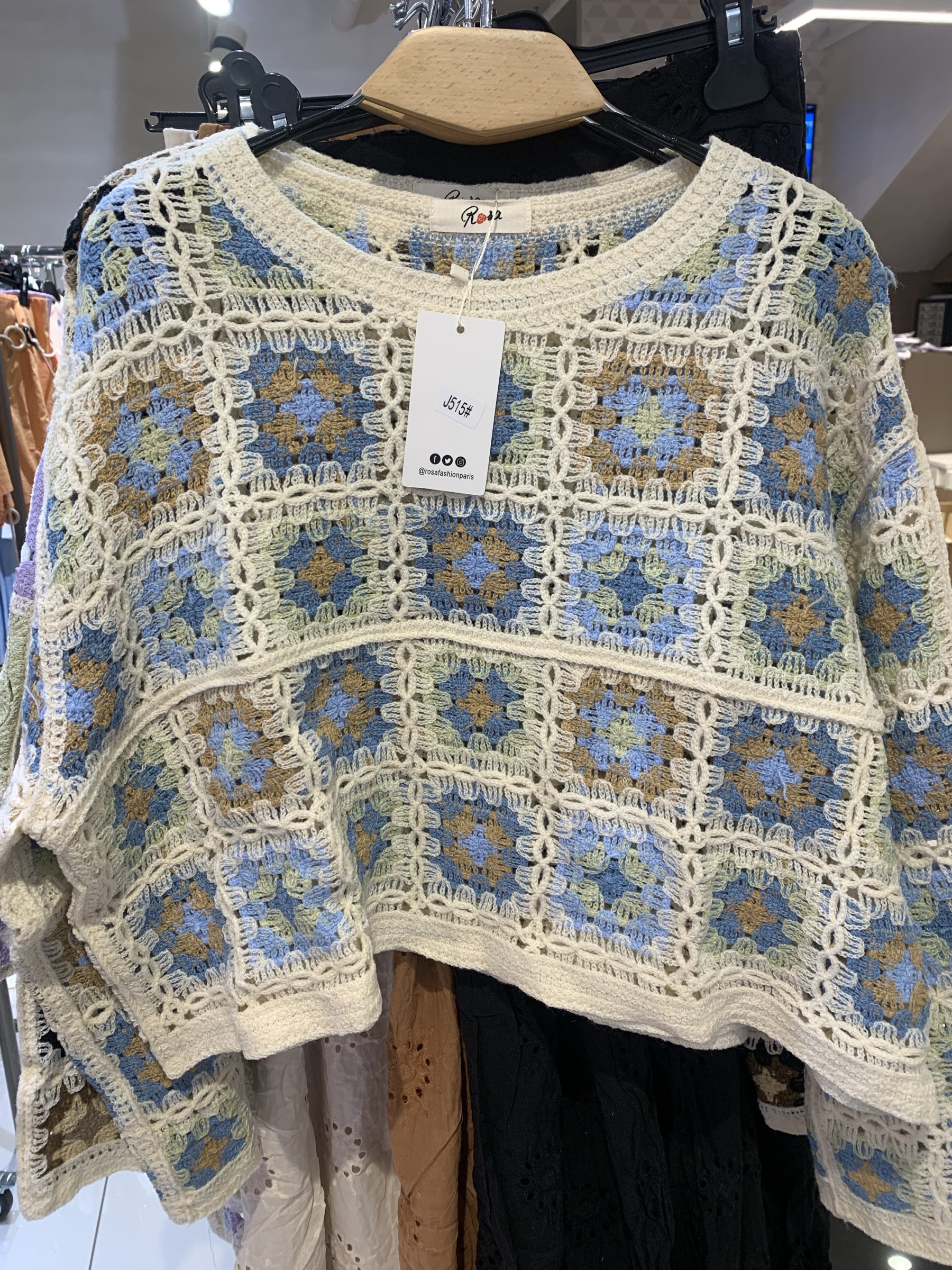 Großhändler Rosa Fashion Crochet - Top Häkeln