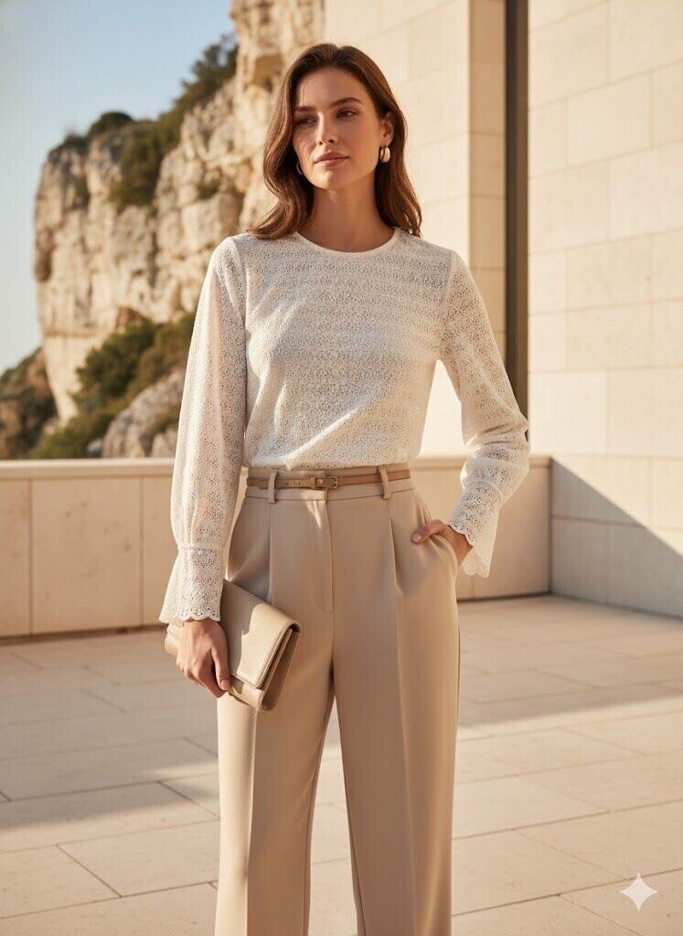 Grossiste Rosa Fashion - Blouse fine en dentelle