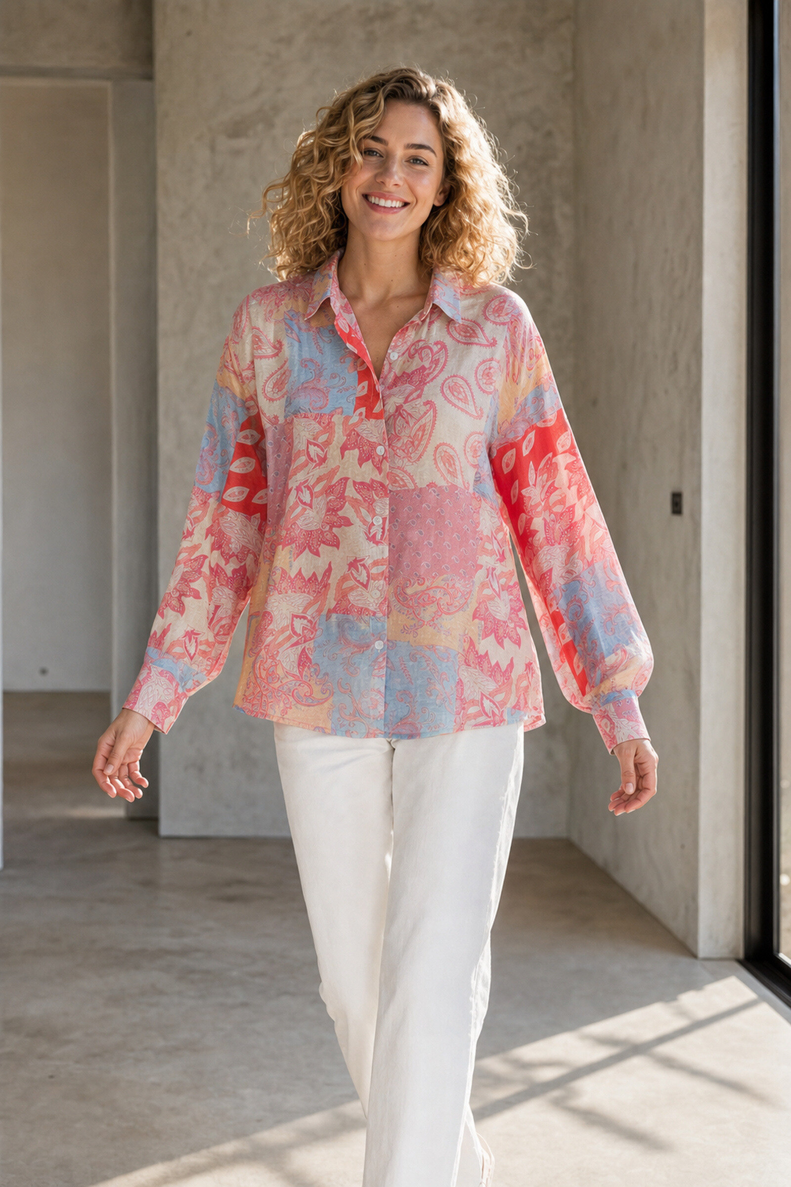 Grossista Rosa Fashion - Camicia con stampa paisley
