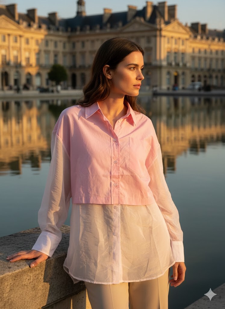 Grossiste Rosa Fashion - Chemise légère à coupe décontractée