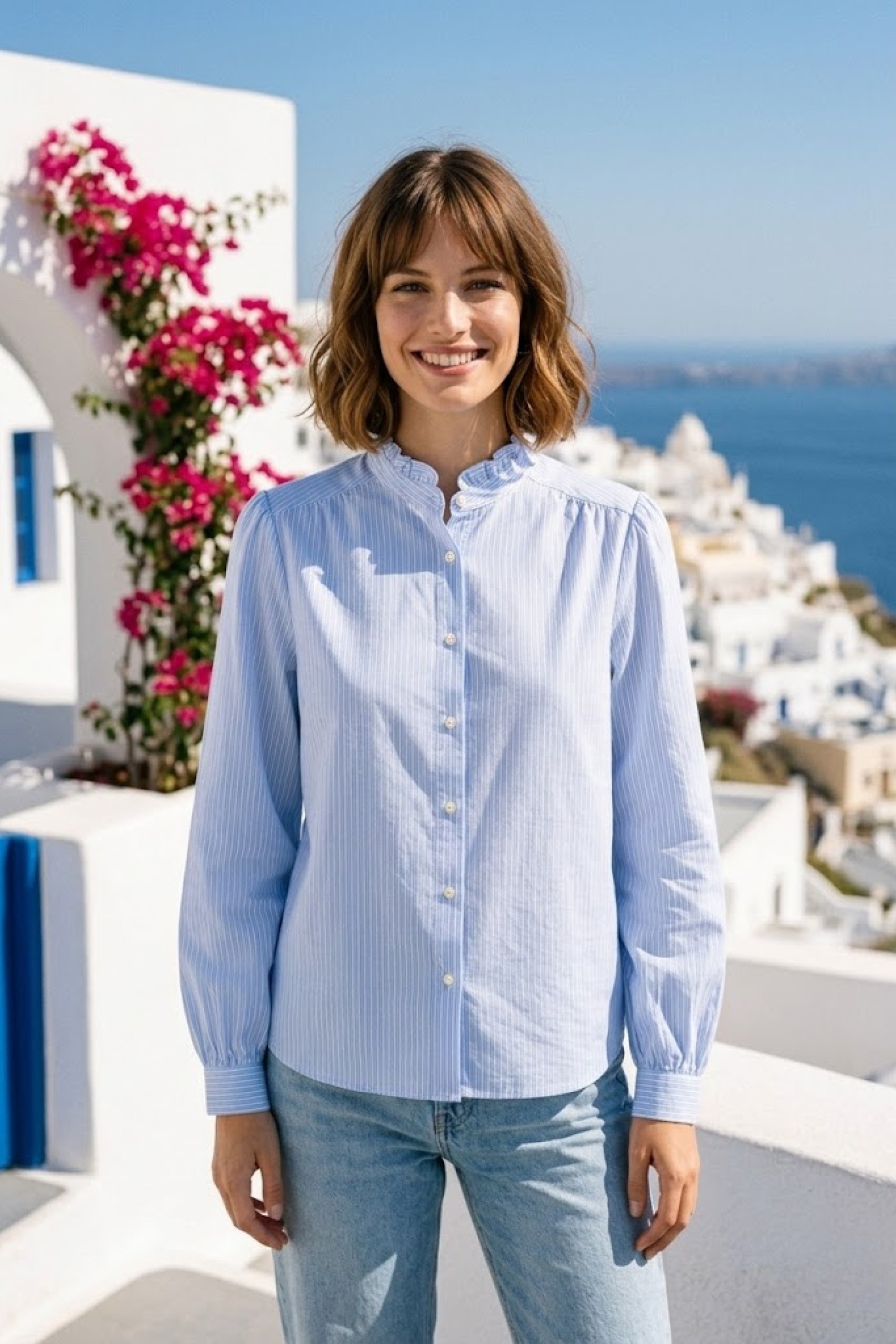Wholesaler Rosa Fashion - Pinstripe shirt