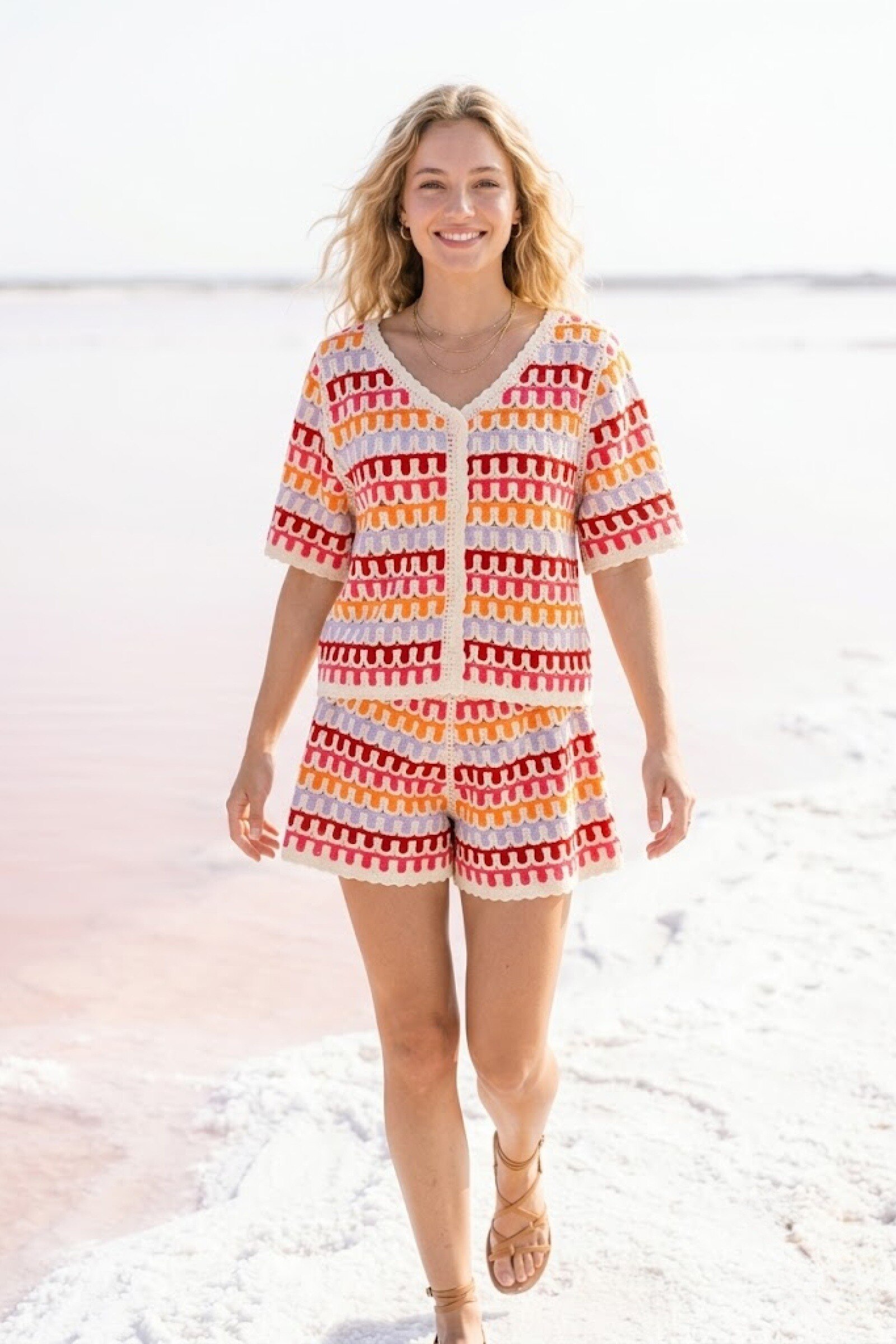 Grossiste Rosa Fashion - Ensemble crochet court femme