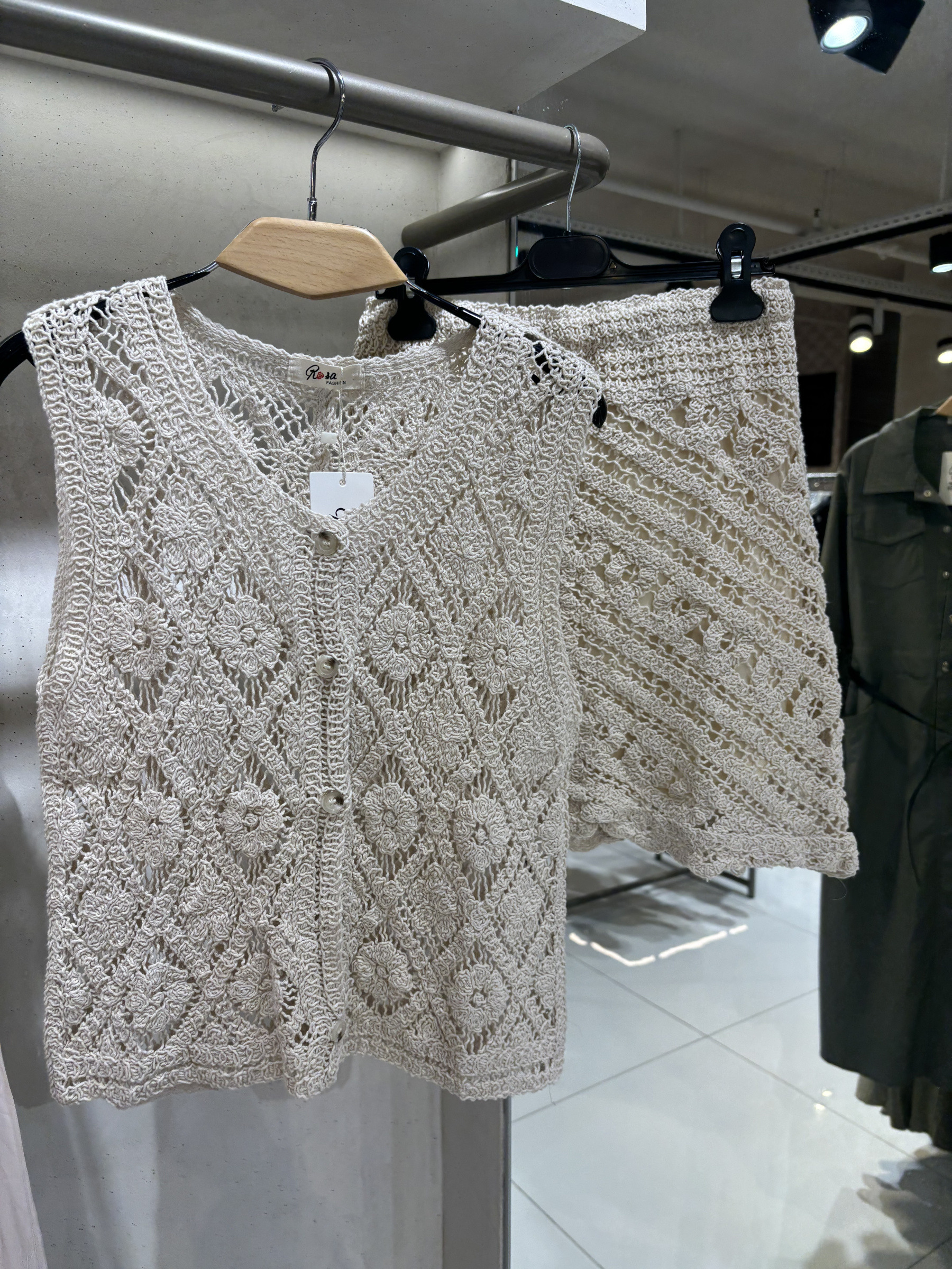 Grossiste Rosa Fashion - Ensemble en crochet chic femme