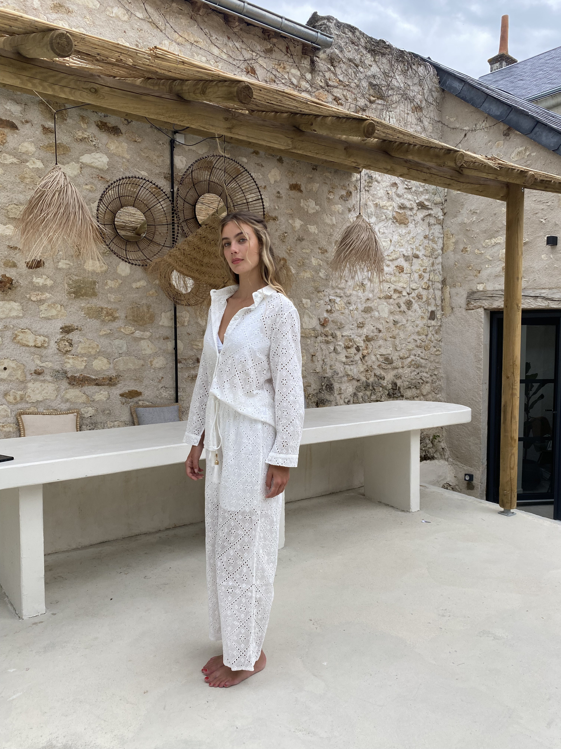 Grossiste Rosa Fashion - Ensemble brodé manches longues