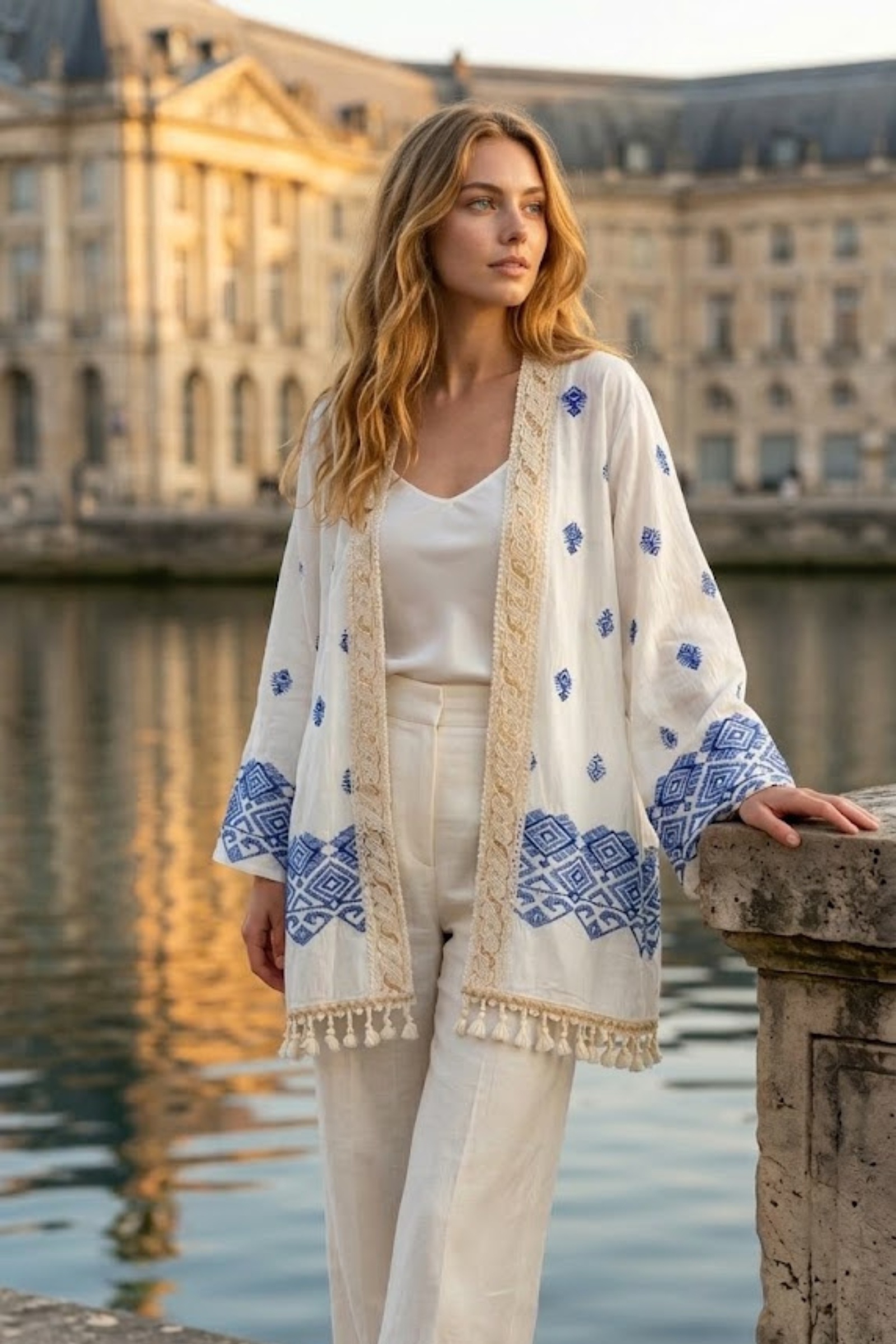 Grossiste Rosa Fashion - Kimono léger à motifs