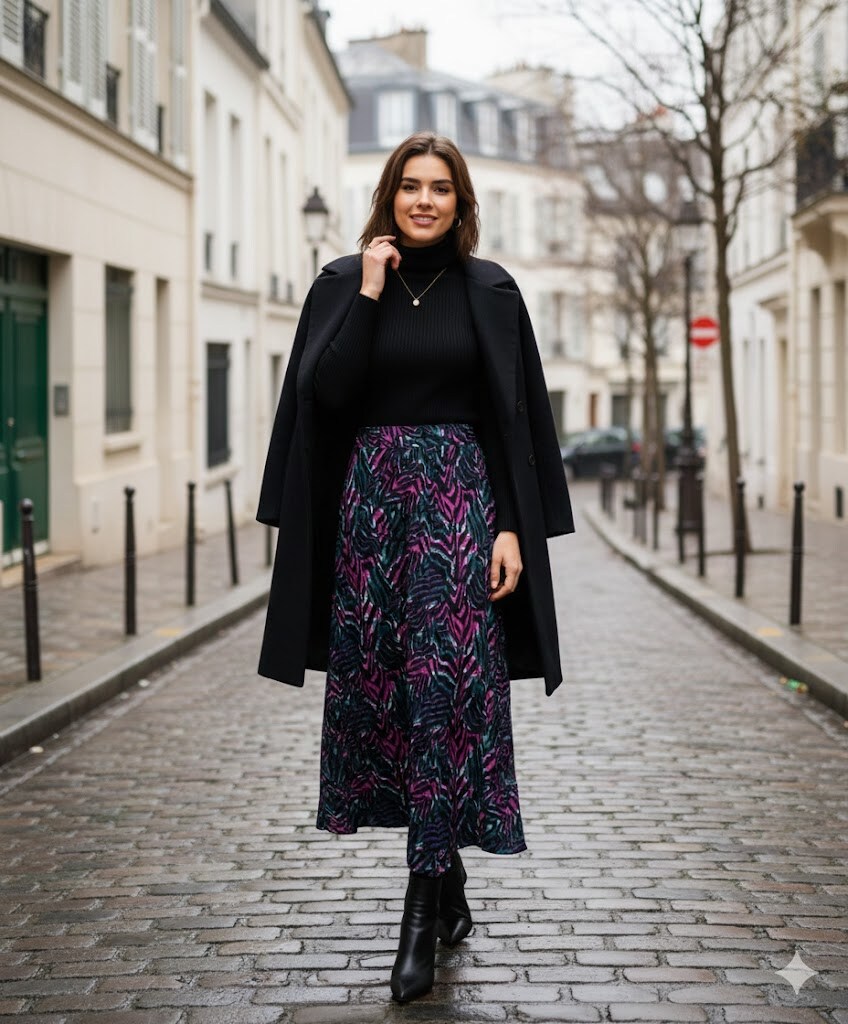 Wholesaler Rosa Fashion - Elegant patterned skirt