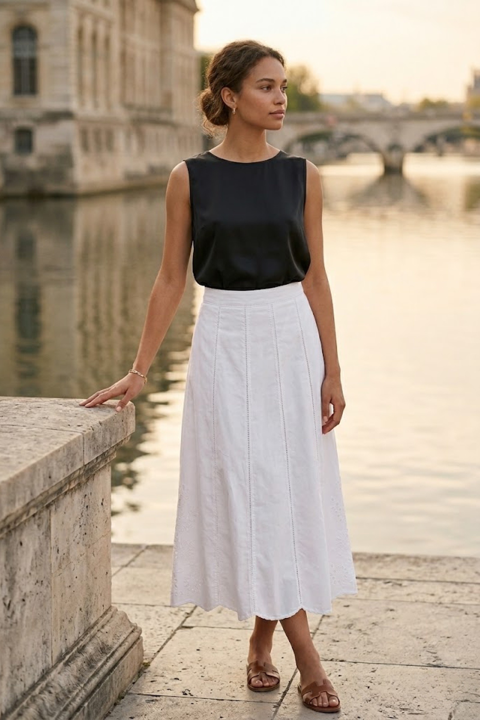 Grossiste Rosa Fashion - Jupe longue en coton