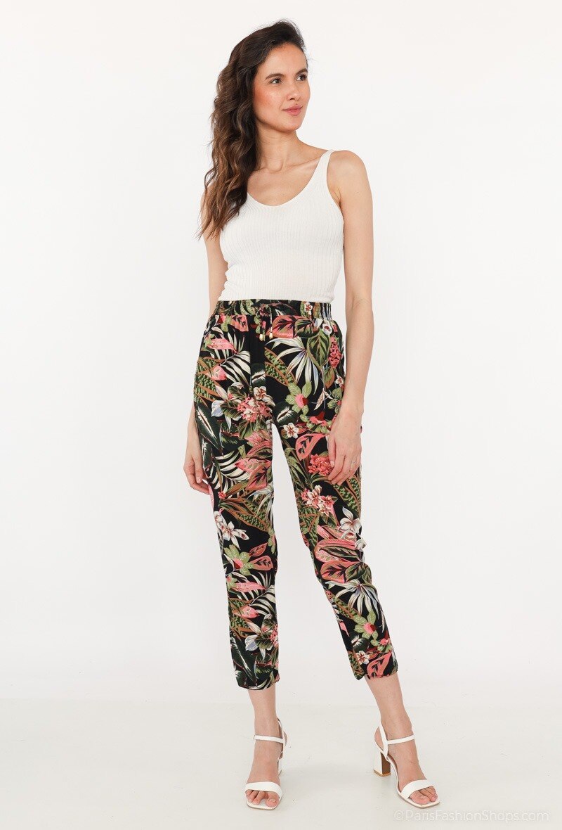 Grossista Rosa Fashion - Pantaloni stampati floreali