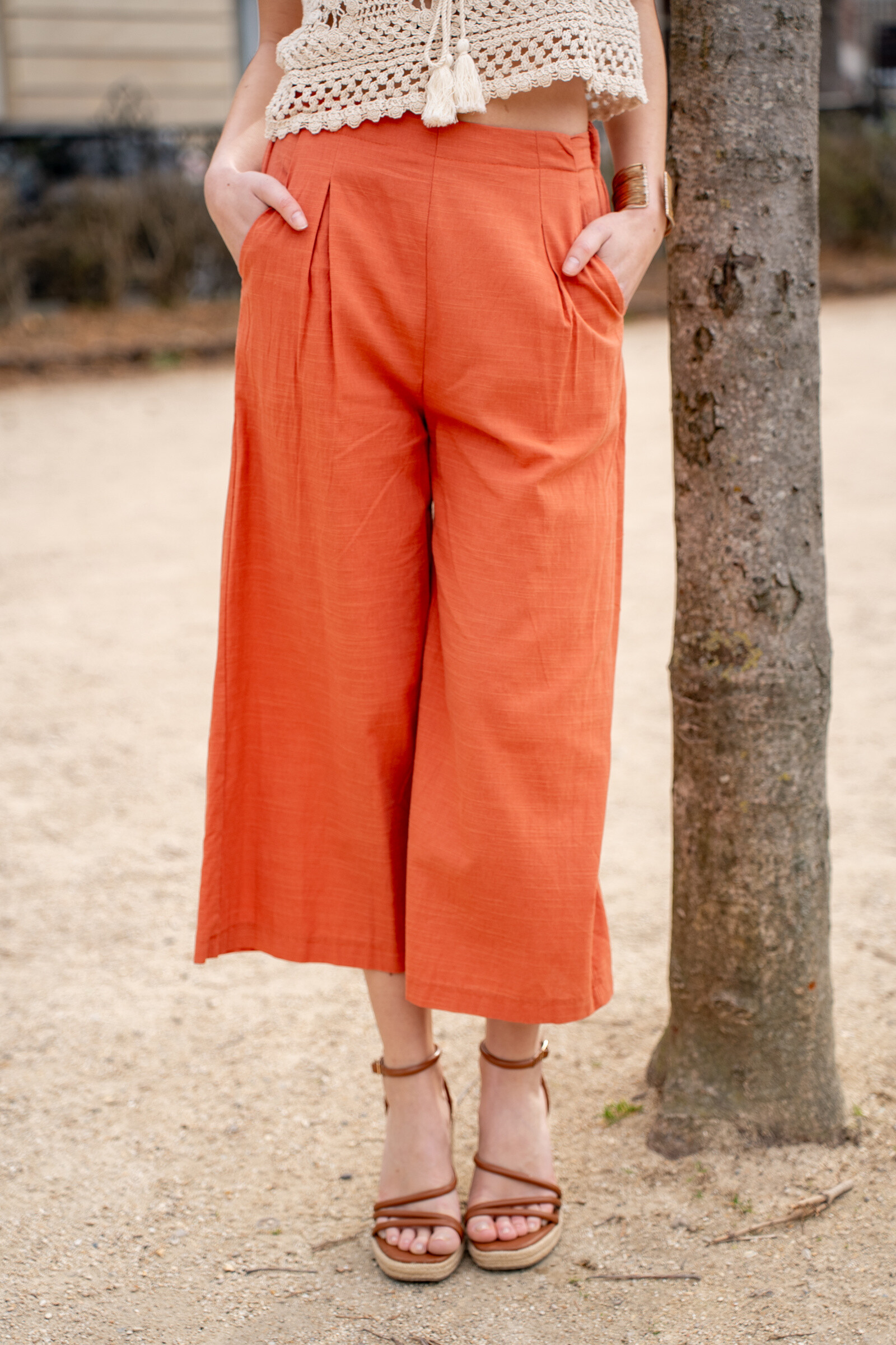 Wholesaler Rosa Fashion - Plain flowing pants
