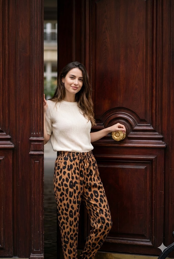 Grossiste Rosa Fashion - Pantalon léger imprimé