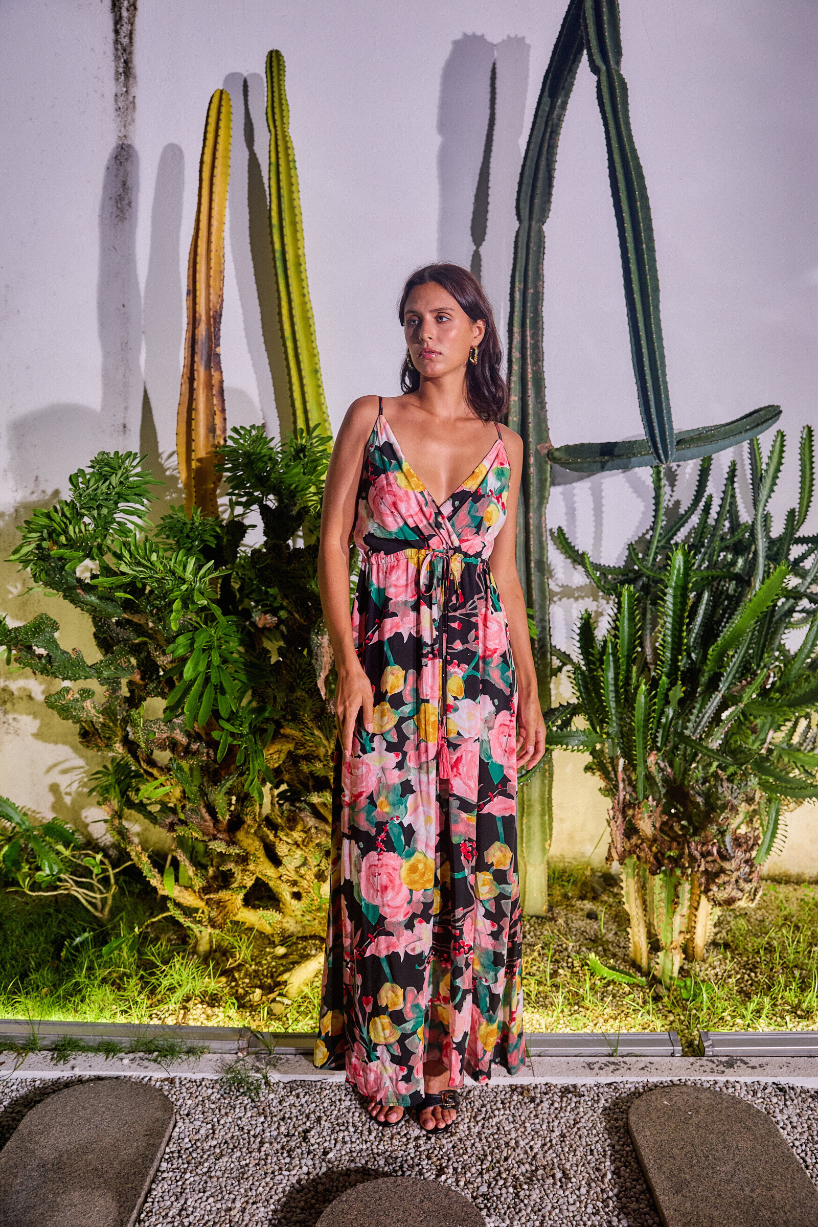Mayorista Rosa Fashion - vestido largo de flores