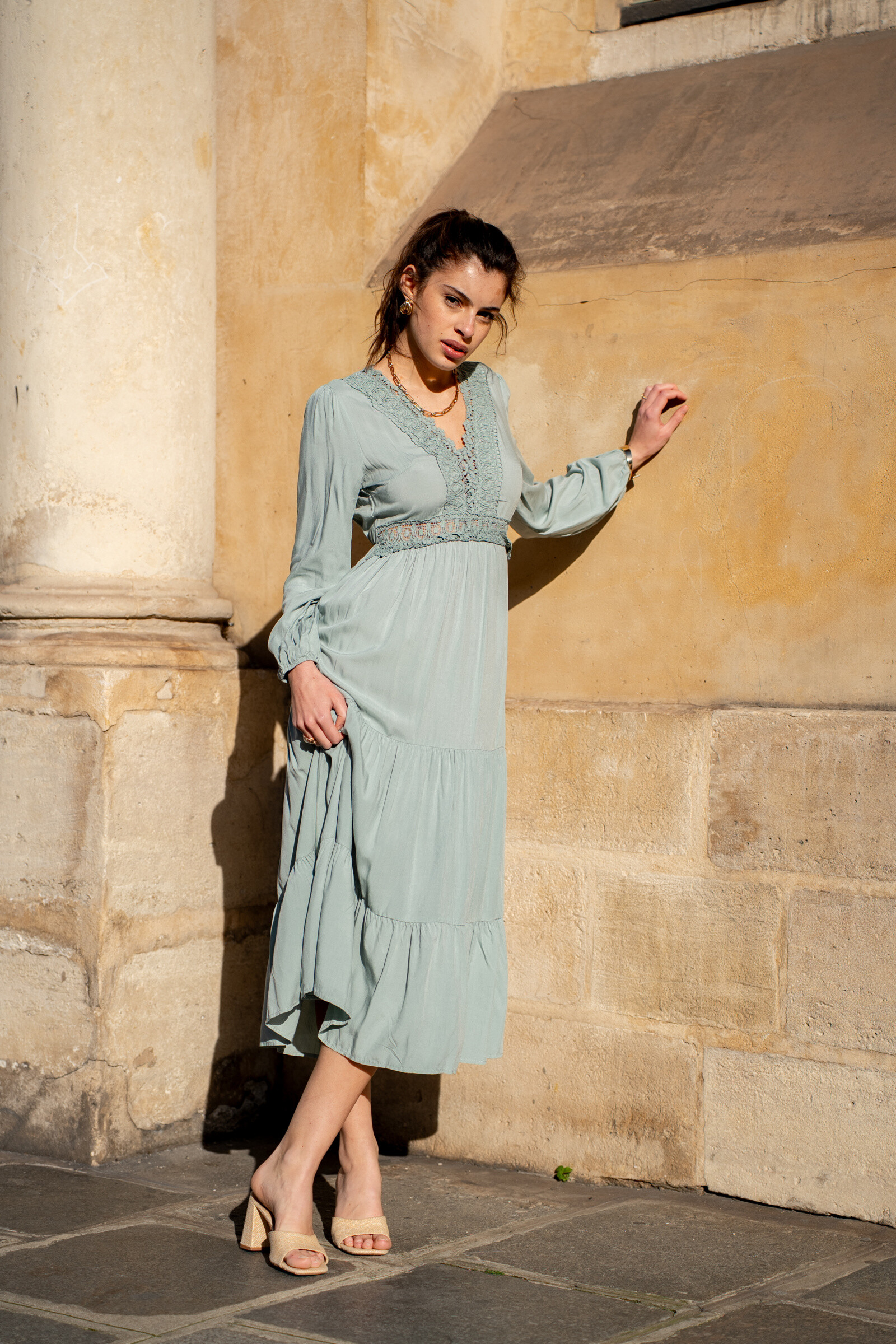 Wholesaler Rosa Fashion - Casual Ruched Dress