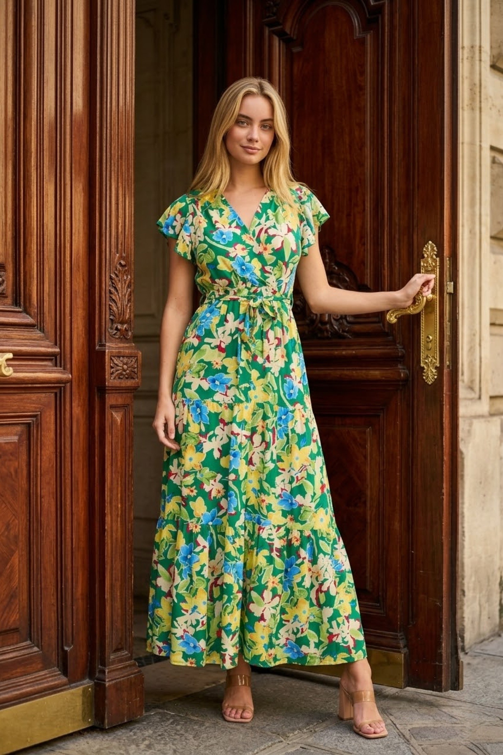 Grossiste Rosa Fashion - Robe longue imprimée