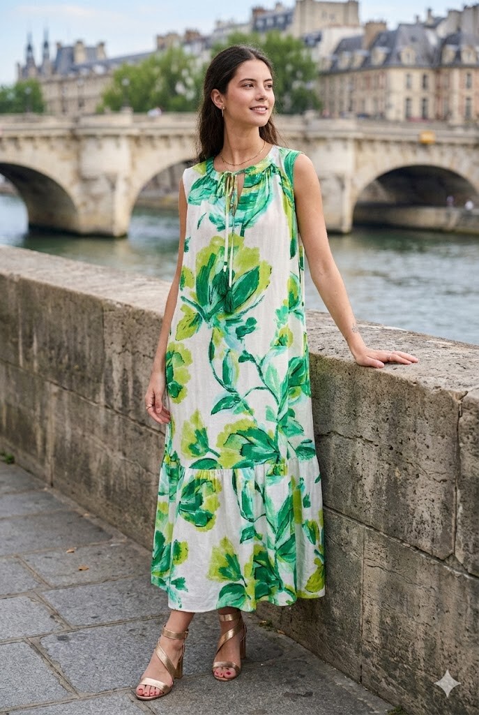 Wholesaler Rosa Fashion - Flowy floral maxi dress