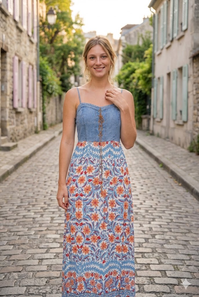 Grossiste Rosa Fashion - Robe maxi à bretelles délicates