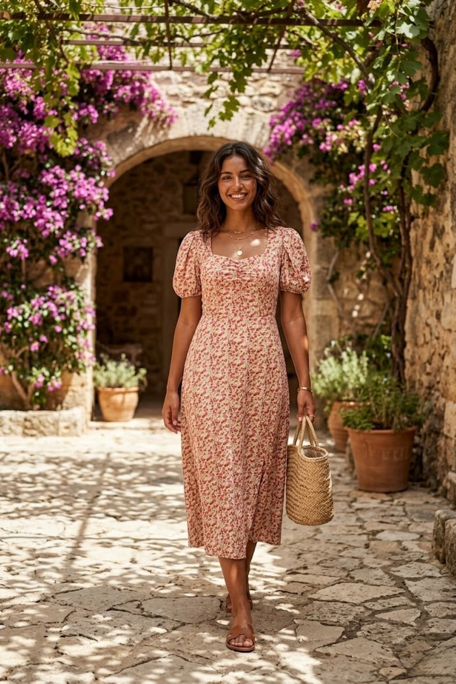 Mayorista Rosa Fashion - Vestido largo floral