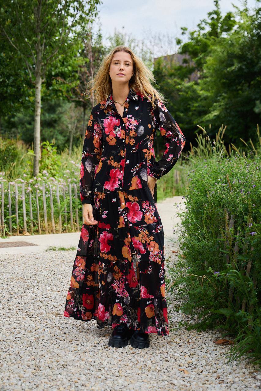 Wholesaler Rosa Fashion - Floral print maxi dress