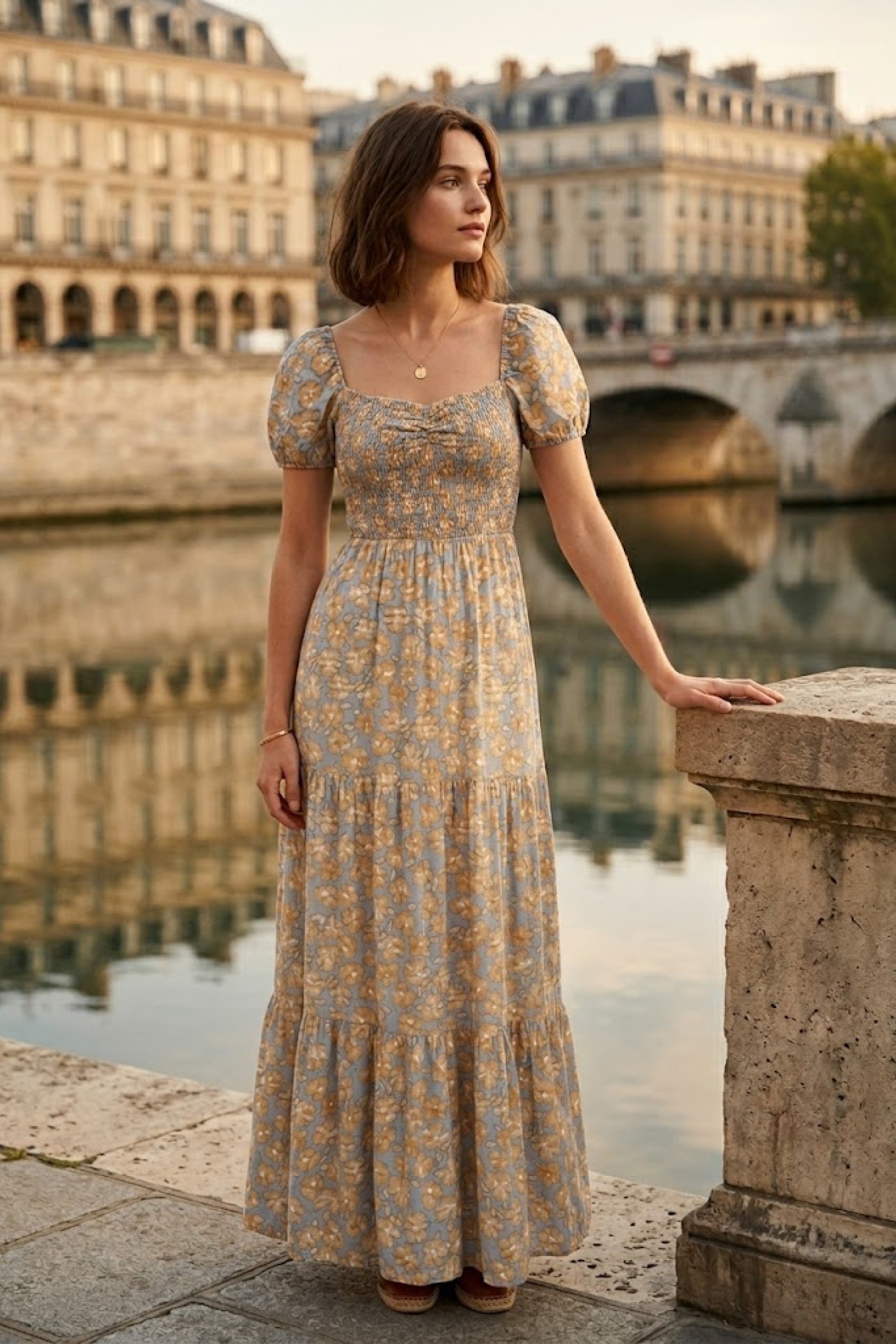 Wholesaler Rosa Fashion - Floral print maxi dress