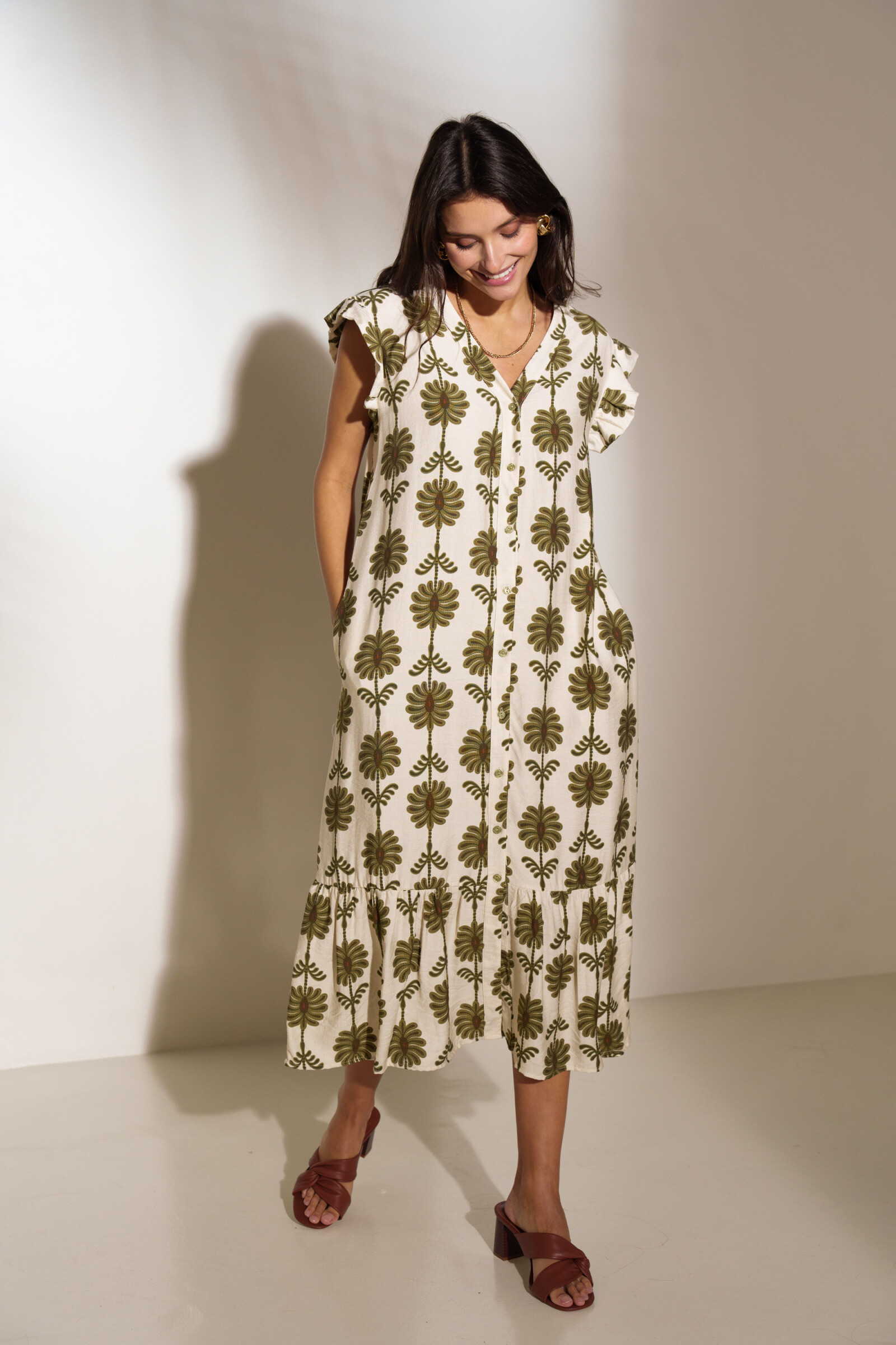 Wholesaler Rosa Fashion - Long printed dress
