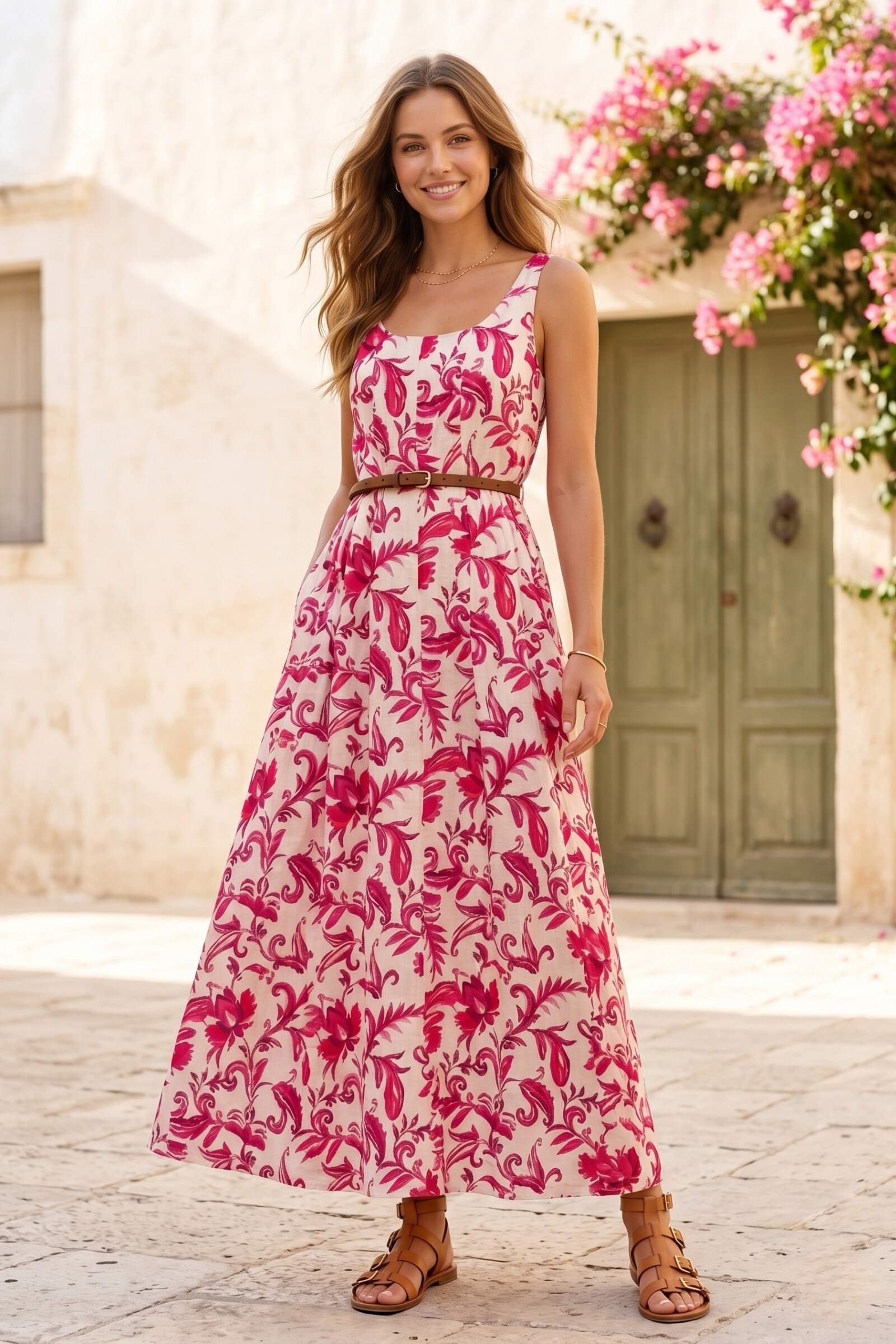 Grossiste Rosa Fashion - Robe longue imprimée