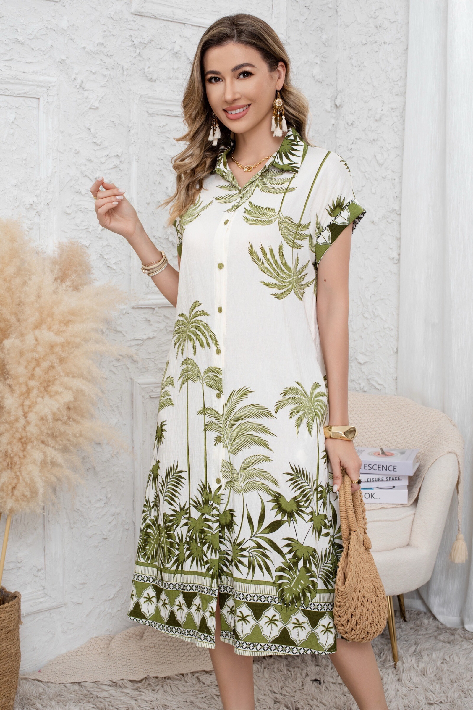 Wholesaler Rosa Fashion - Long printed dress