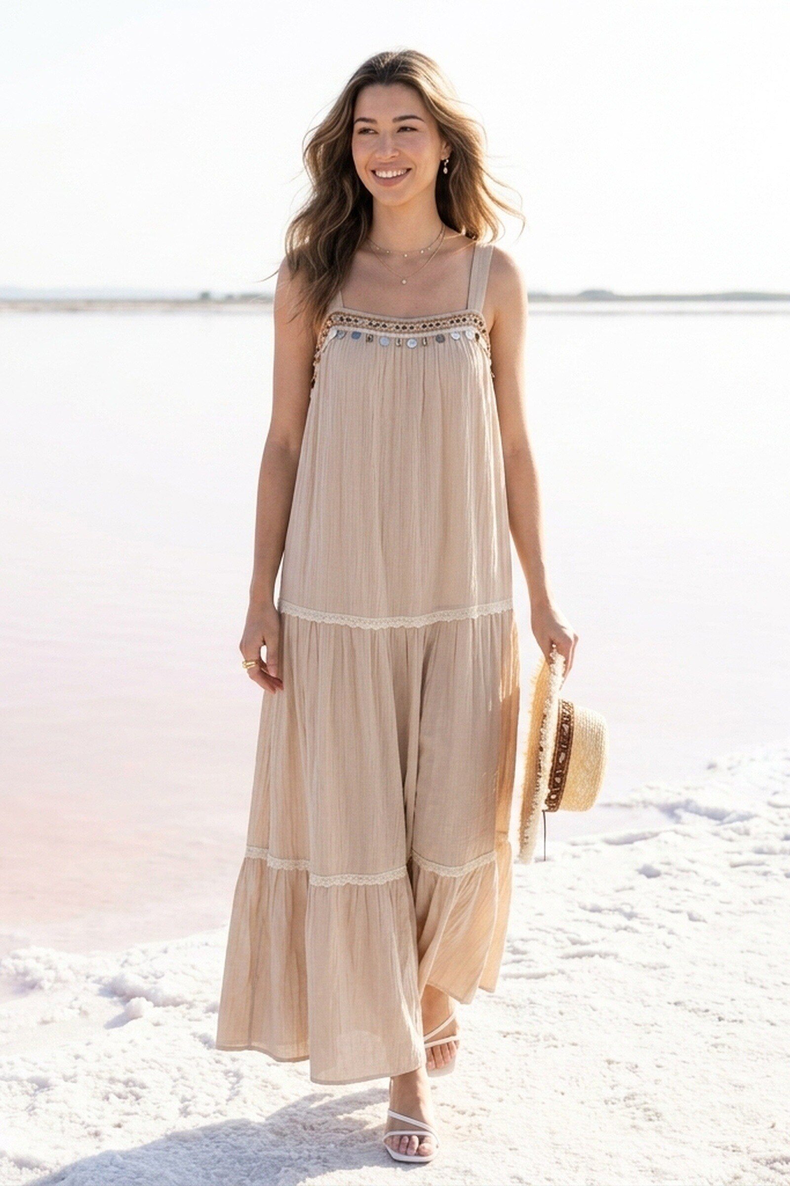 Grossiste Rosa Fashion - Robe longue bohème