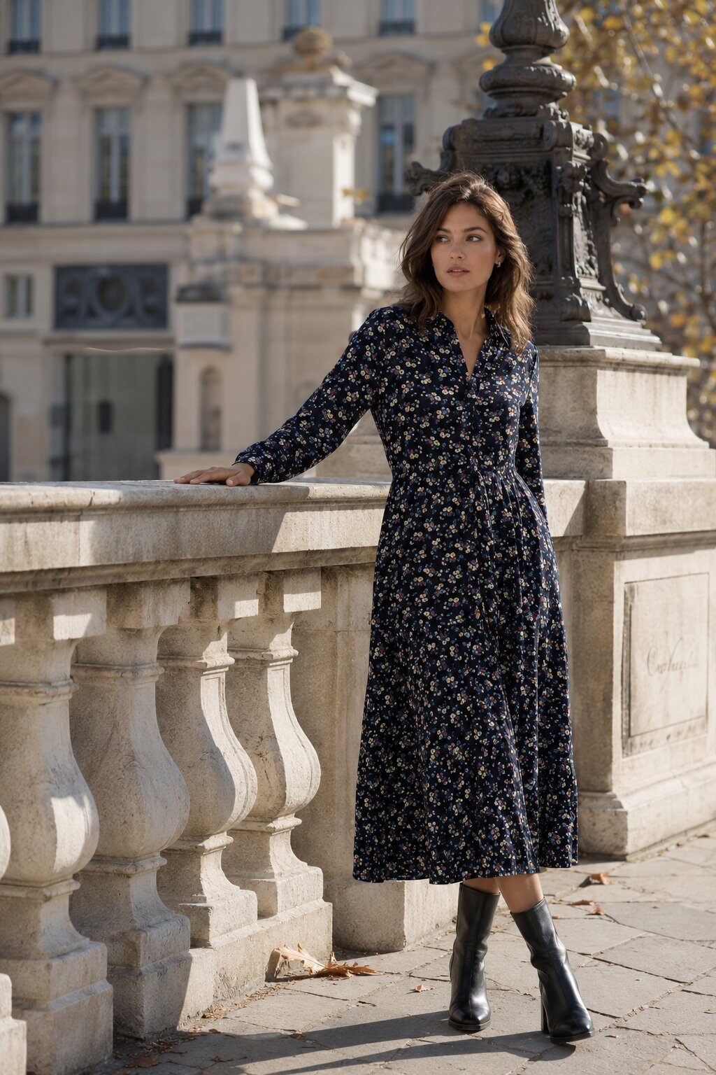Grossiste Rosa Fashion - Robe longue imprimé fleuri
