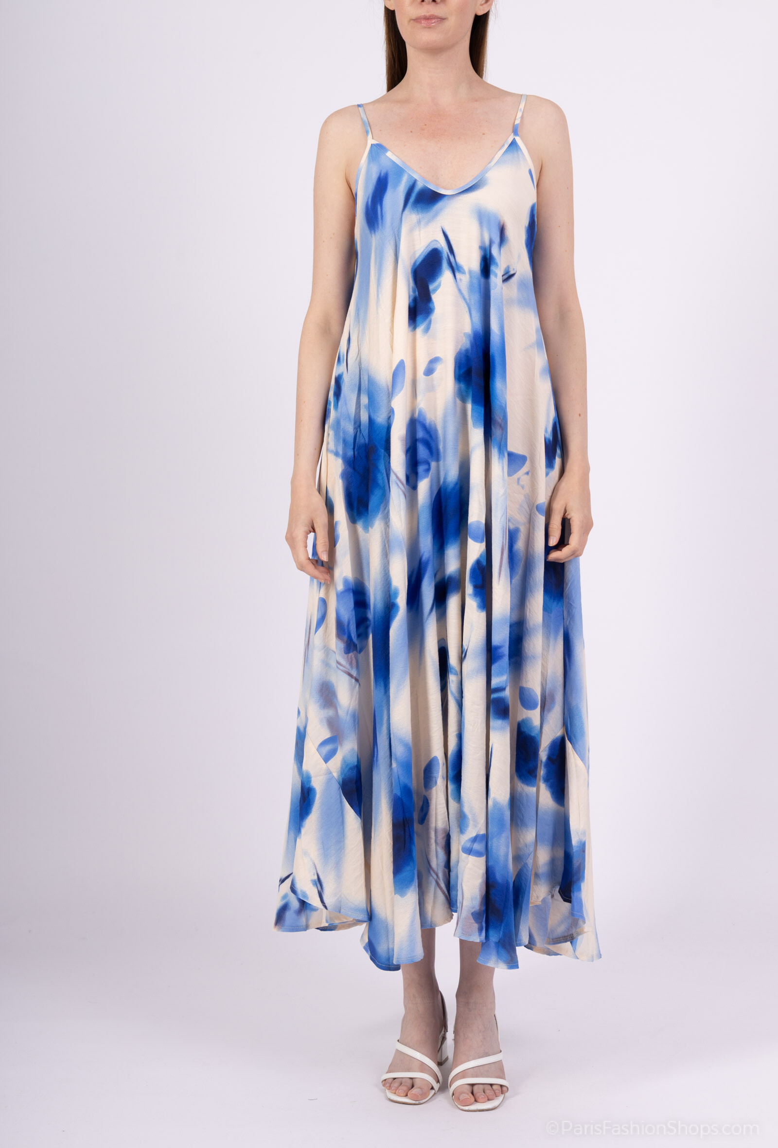 Wholesaler Rosa Fashion - Long printed strappy dress
