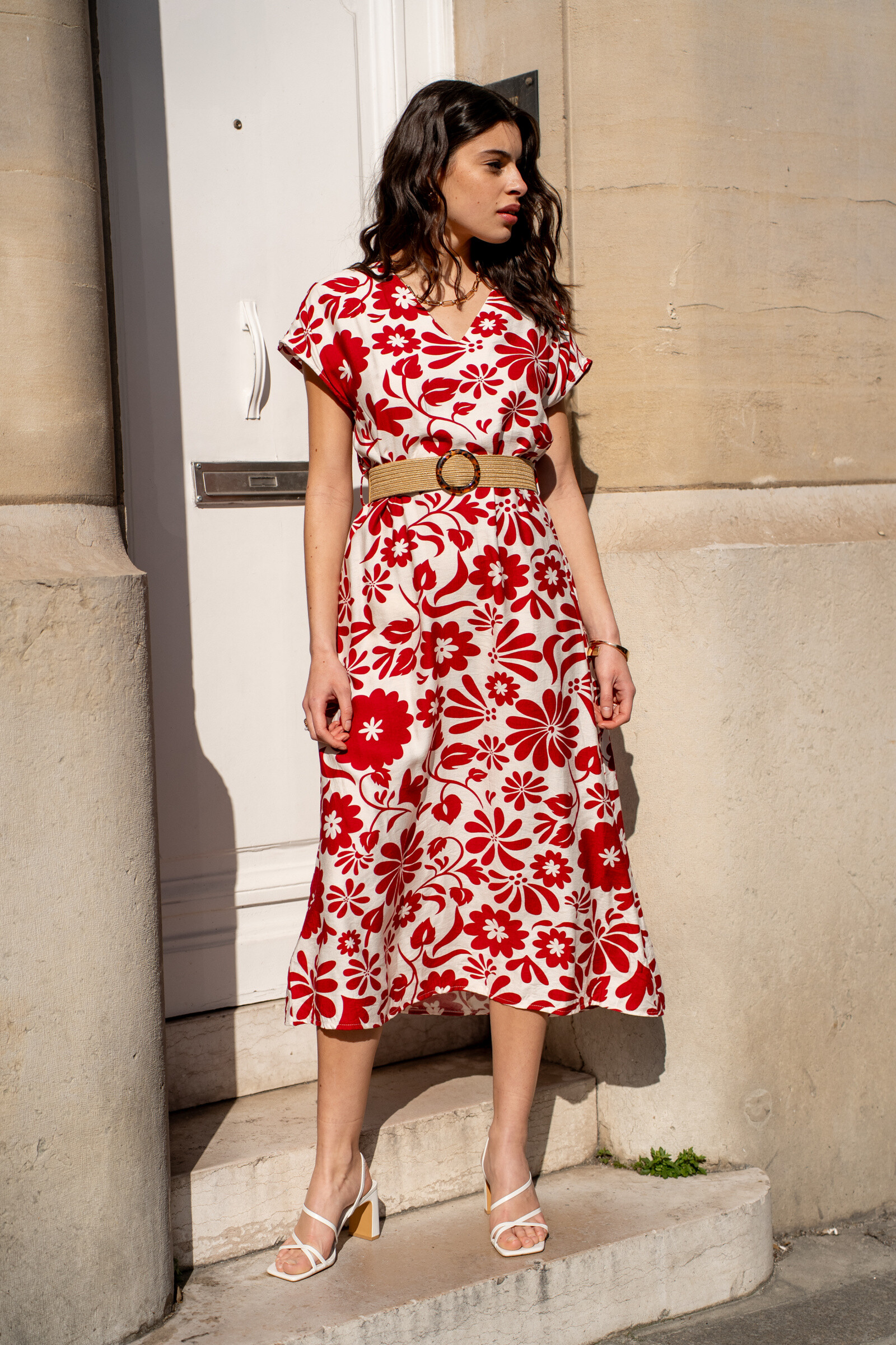 Wholesaler Rosa Fashion - Printed long dress