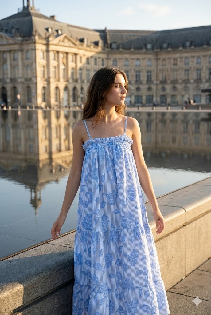 Grossiste Rosa Fashion - Robe maxi à bretelles