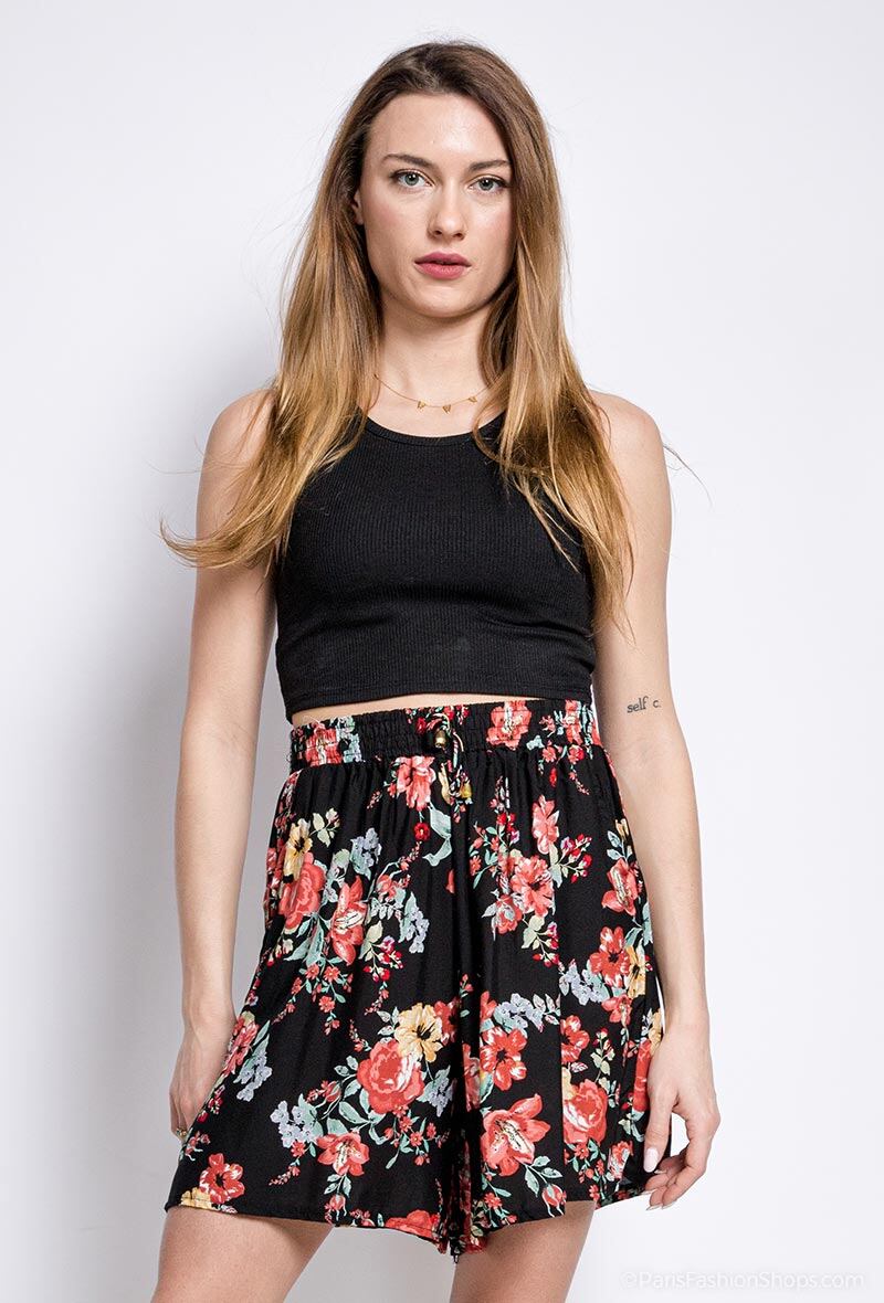 Grossista Rosa Fashion - Short con stampa floreale