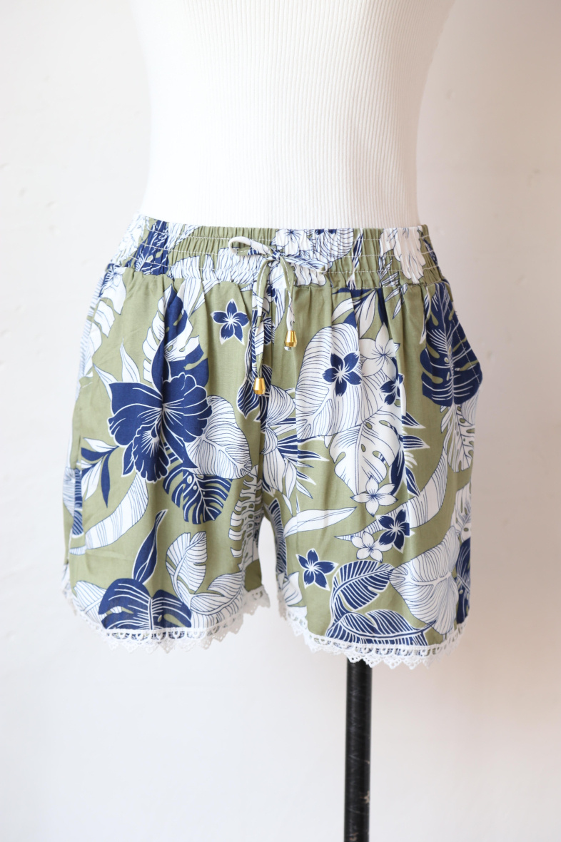 Großhändler Rosa Fashion - Fließende bedruckte Shorts