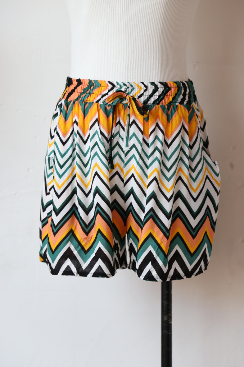Großhändler Rosa Fashion - Fließende bedruckte Shorts