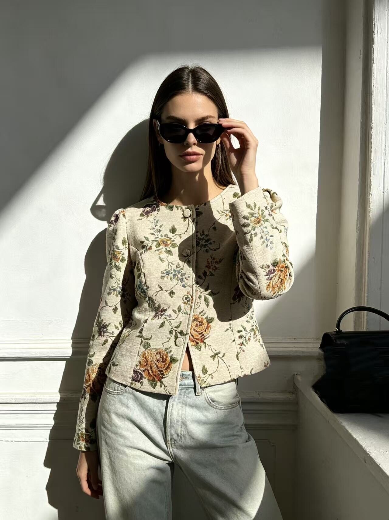 Grossista Rosa Fashion - Felpa con stampa floreale