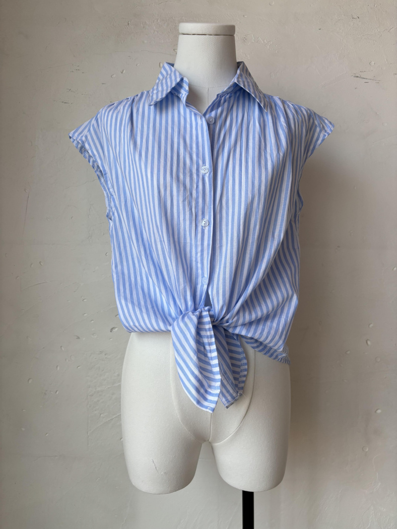 Grossista Rosa Fashion - Top senza maniche a righe
