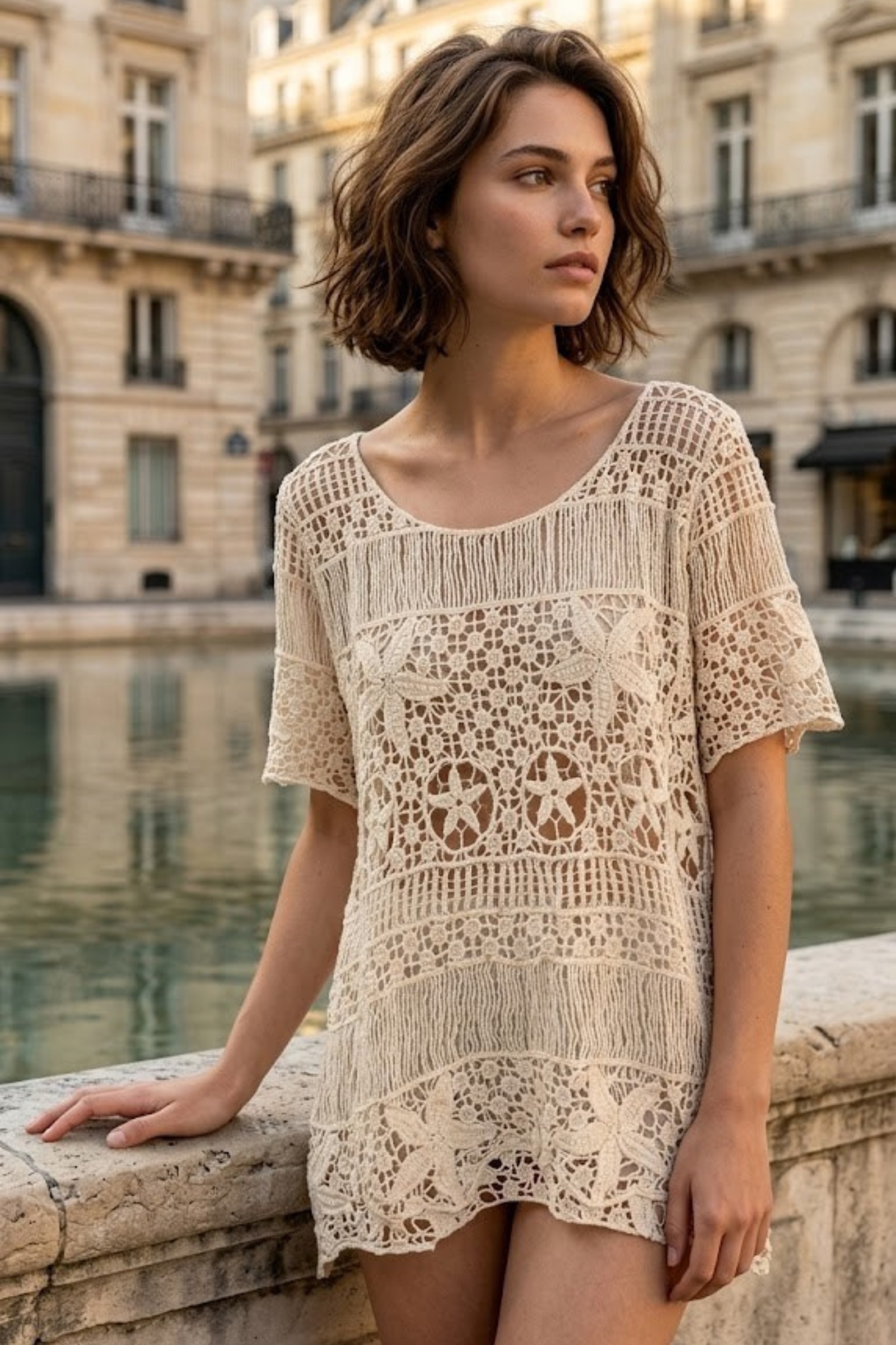 Wholesaler Rosa Fashion - Breezy Crochet Tunic