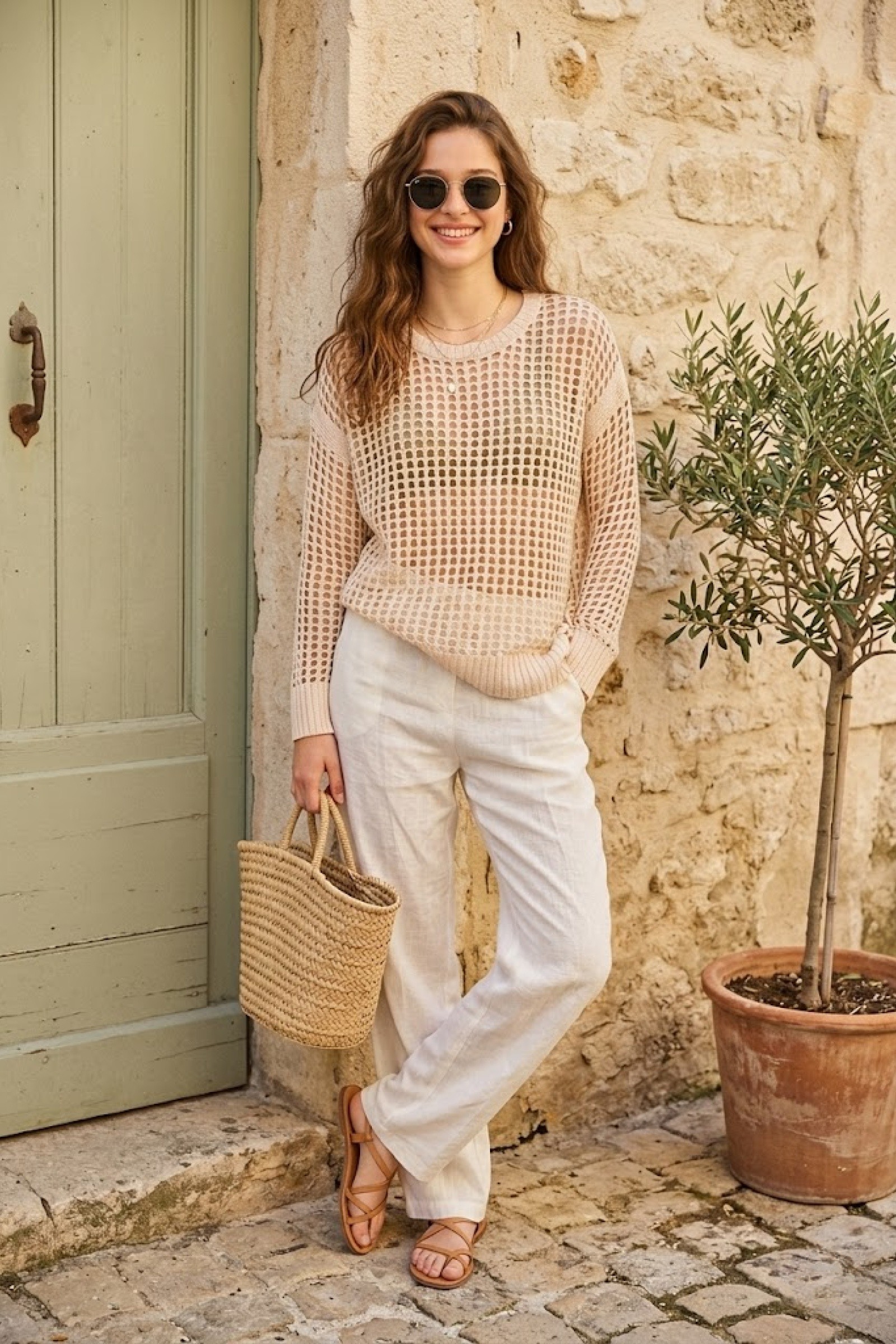 Wholesaler Rosa Fashion - Long-sleeve crochet top