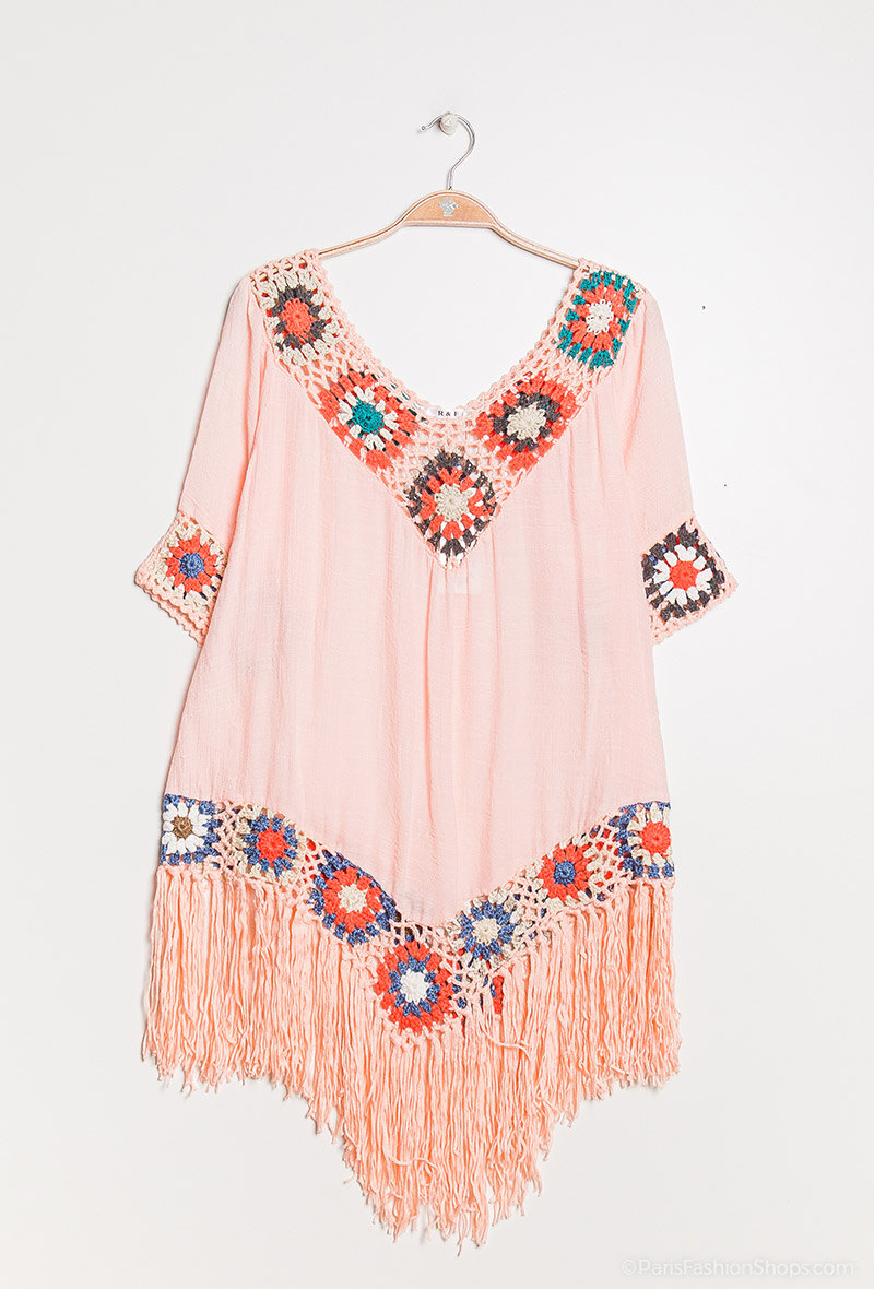 Grossista Rosa Fashion - Tunica con gancio