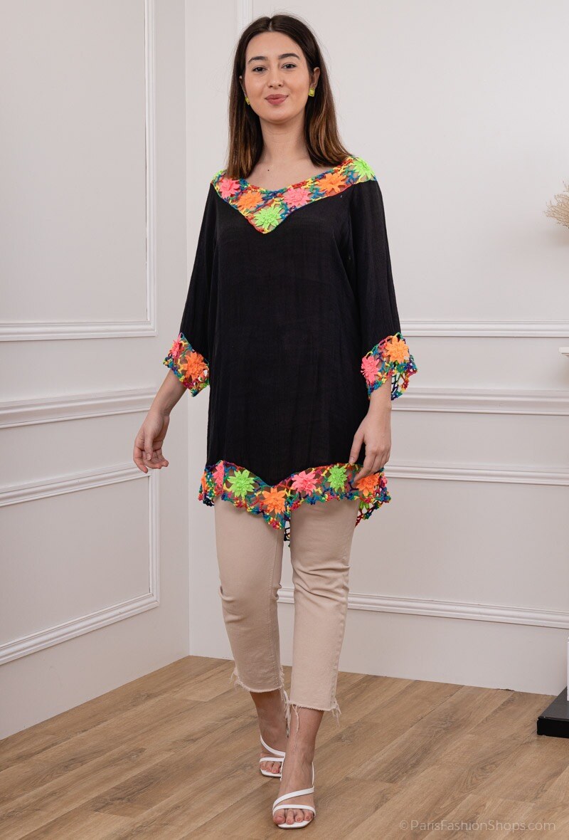 Grossista Rosa Fashion - Tunica con gancio