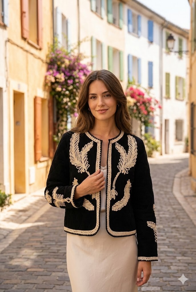 Grossiste Rosa Fashion - Veste brodée élégante femme