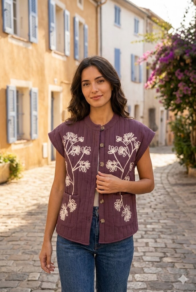 Grossiste Rosa Fashion - Veste Femme Écriteau Brodé