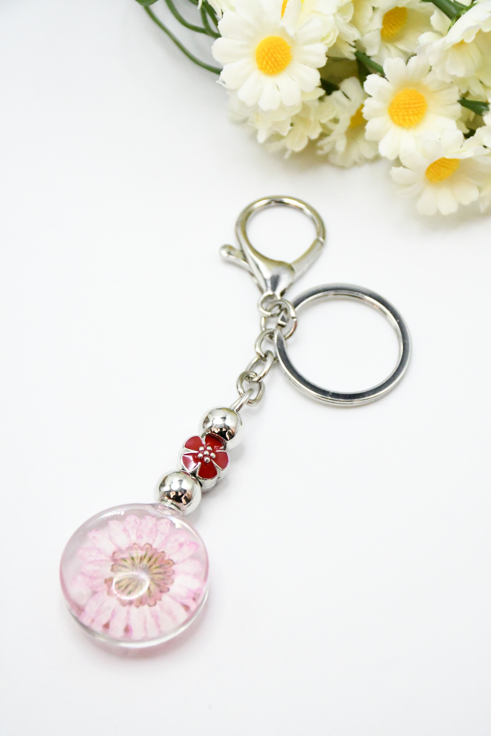 Wholesaler ROSA - Silver plated keychain