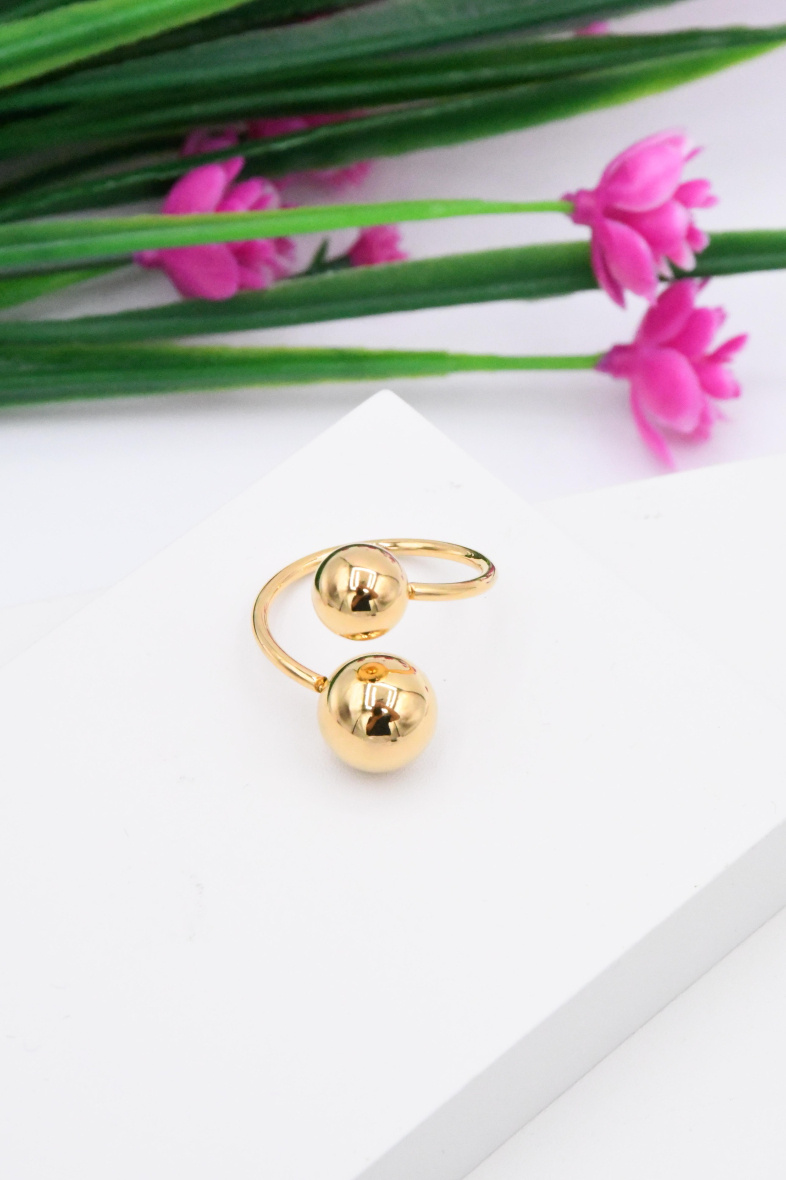 Mayorista ROSA - Anillo de acero inoxidable ajustable