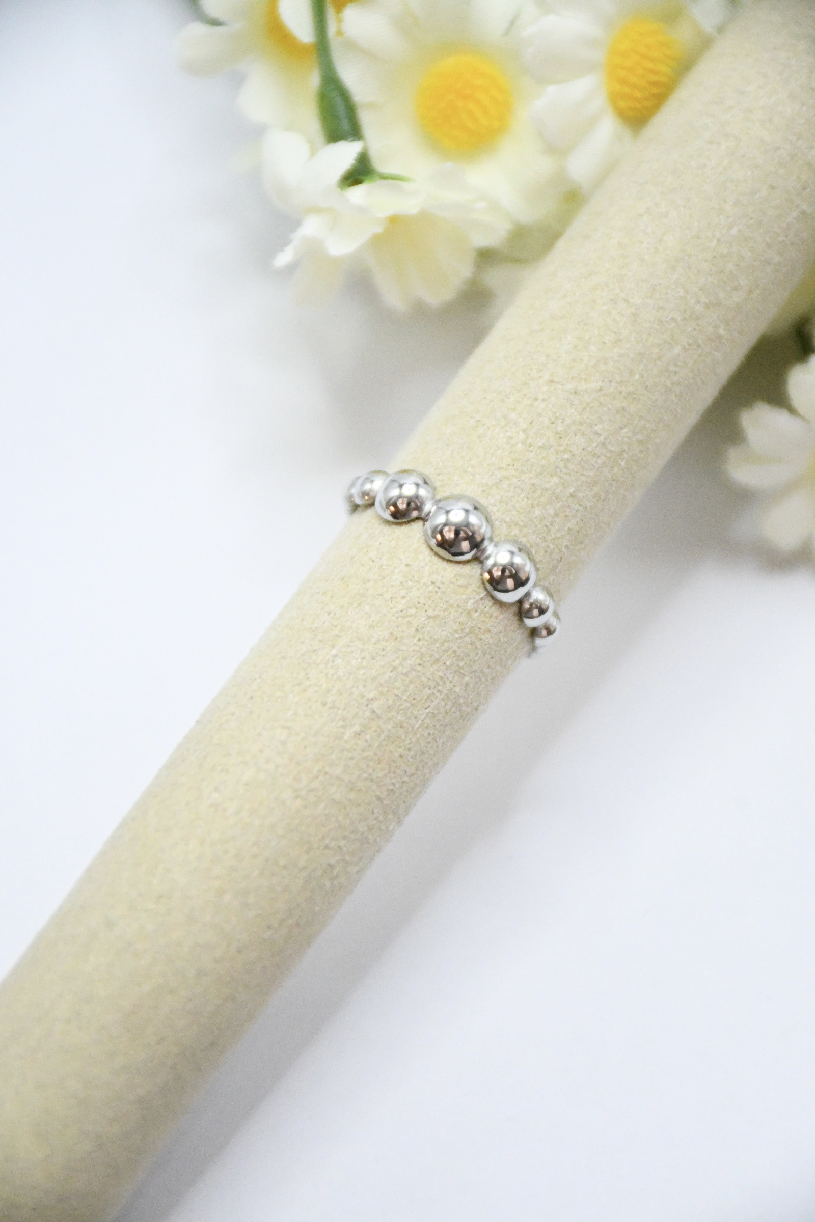 Mayorista ROSA - Anillo de acero inoxidable ajustable