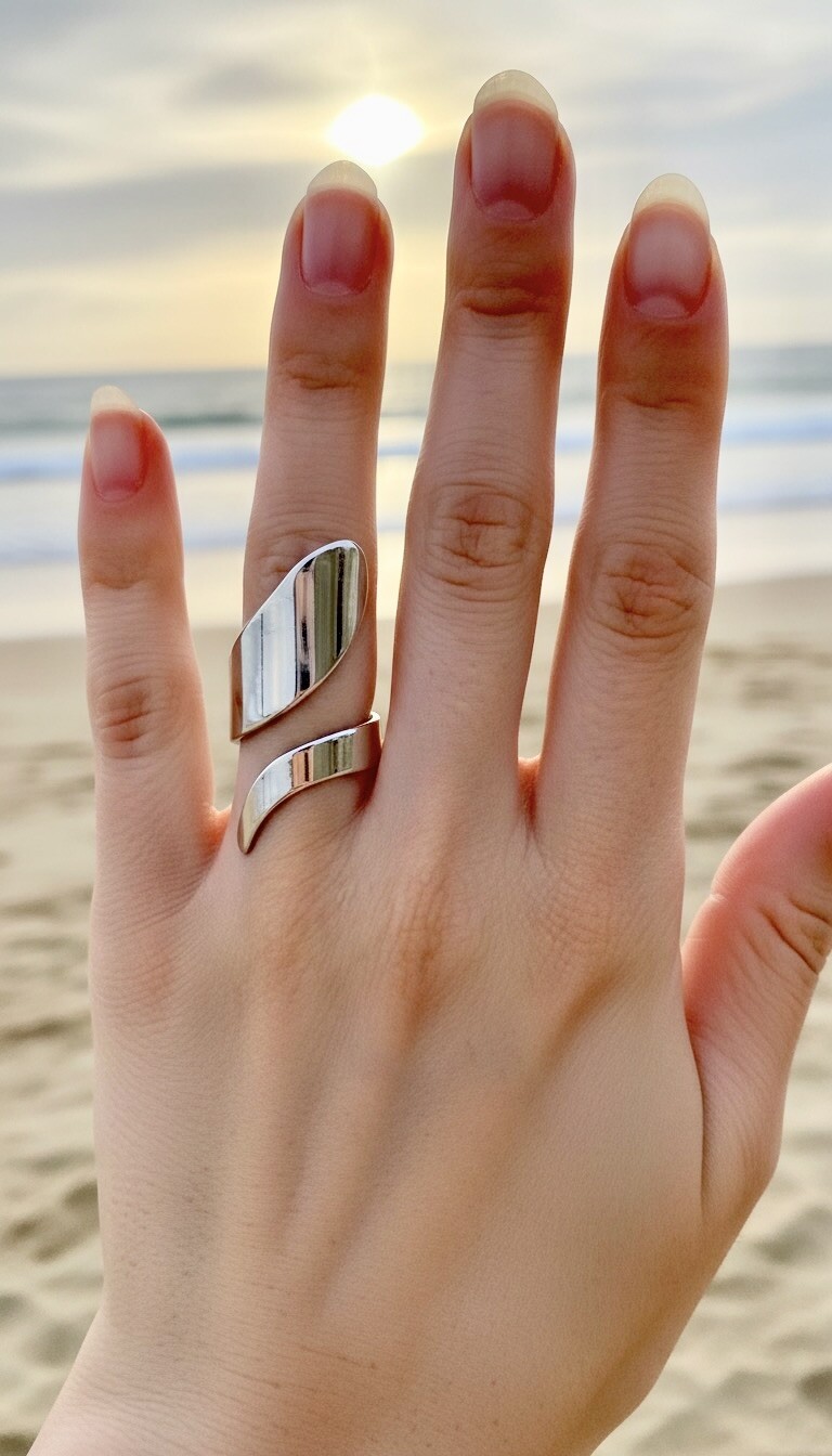 Grossiste ROSA - Bague ajustable en acier inoxydable