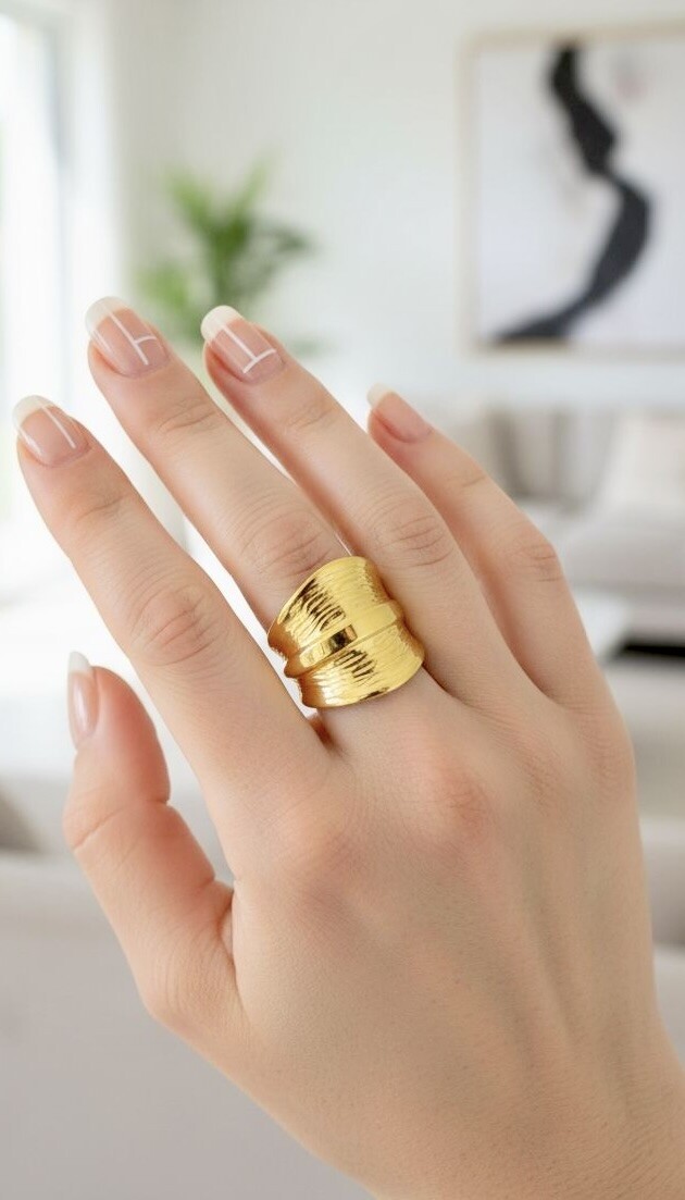 Wholesaler ROSA - Adjustable stainless steel ring