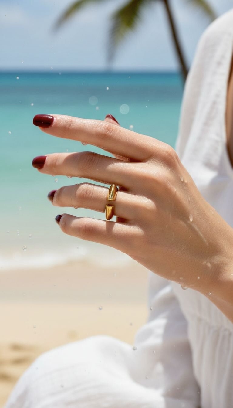 Mayorista ROSA - Anillo ajustable de acero inoxidable