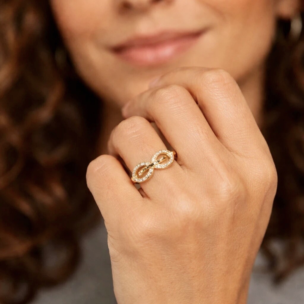 Grossiste ROSA - Bague ajustable en acier inoxydable